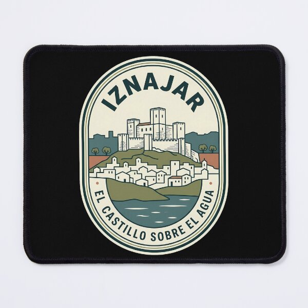 Item preview, Iznajar Spain Castle Vintage Travel Emblem designed and sold by k3rstman1.