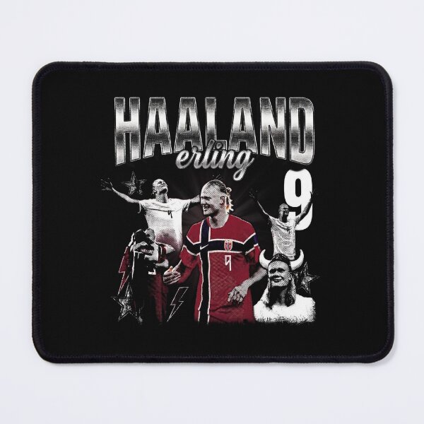 Item preview, Erling Haaland #9 Bootleg Graphic designed and sold by DannieLettering.