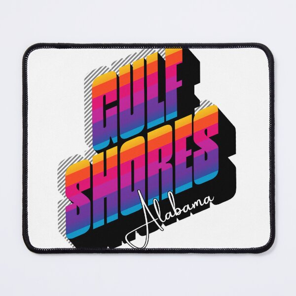 Item preview, Gulf Shores Alabama Retro 80s Sunset Typography Design designed and sold by DonnaRaine.