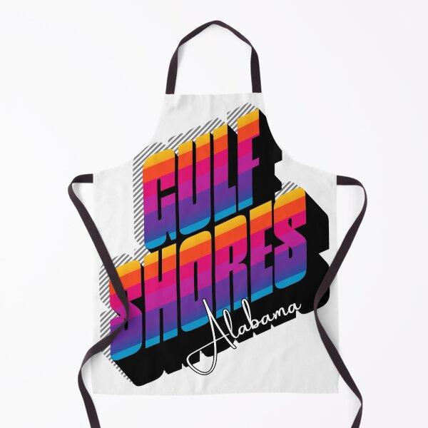 Item preview, Gulf Shores Alabama Retro 80s Sunset Typography Design designed and sold by DonnaRaine.