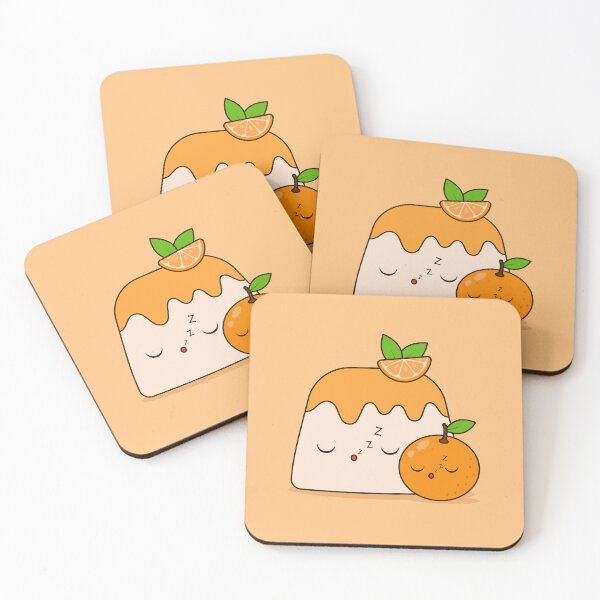 Item preview, Sleeping Orange Pudding with Cute Citrus designed and sold by CozyLittleShop.