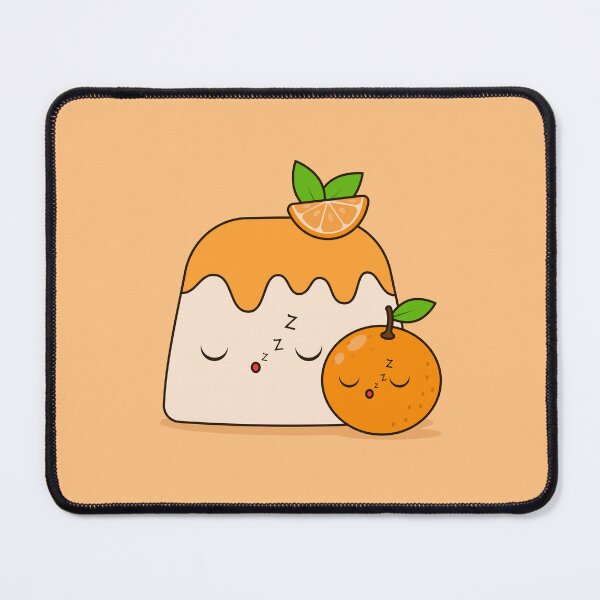 Item preview, Sleeping Orange Pudding with Cute Citrus designed and sold by CozyLittleShop.