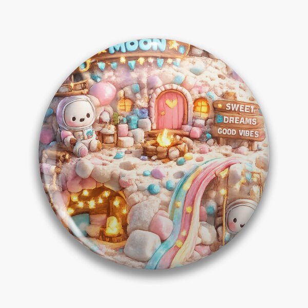 Item preview, Marshmallow Moon | Cute Cozy Space Illustration designed and sold by canersulek.