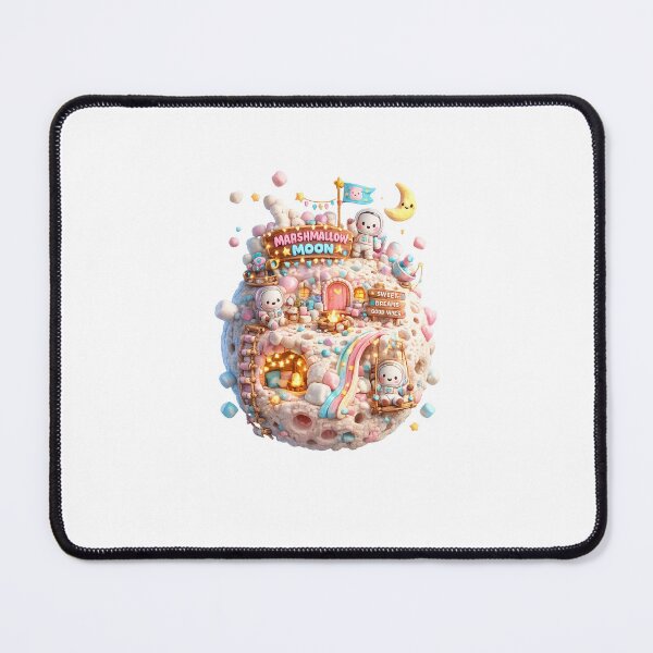Item preview, Marshmallow Moon | Cute Cozy Space Illustration designed and sold by canersulek.