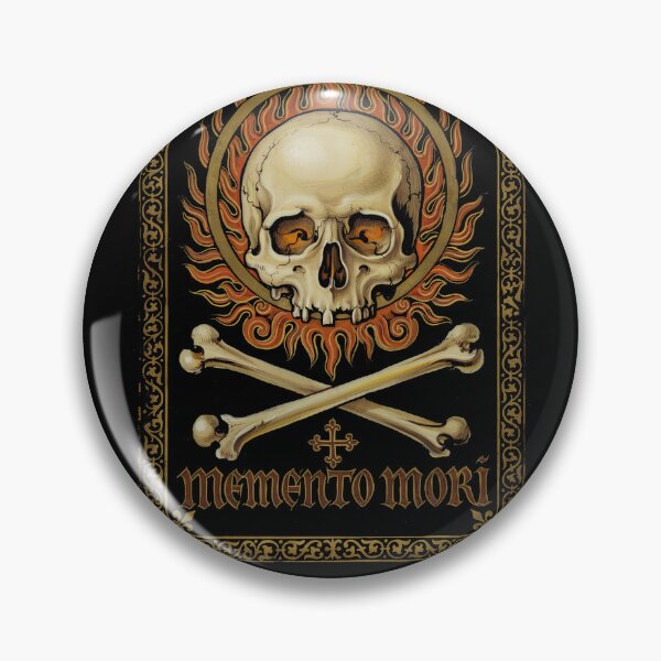 Item preview, Memento Mori Burning Skull designed and sold by darudcraft.