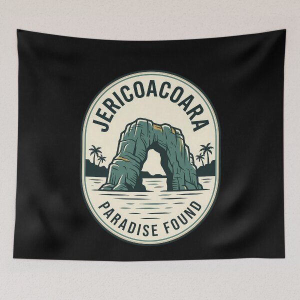 Item preview, Jericoacoara Brazil Paradise Found Vintage Travel Emblem designed and sold by k3rstman1.