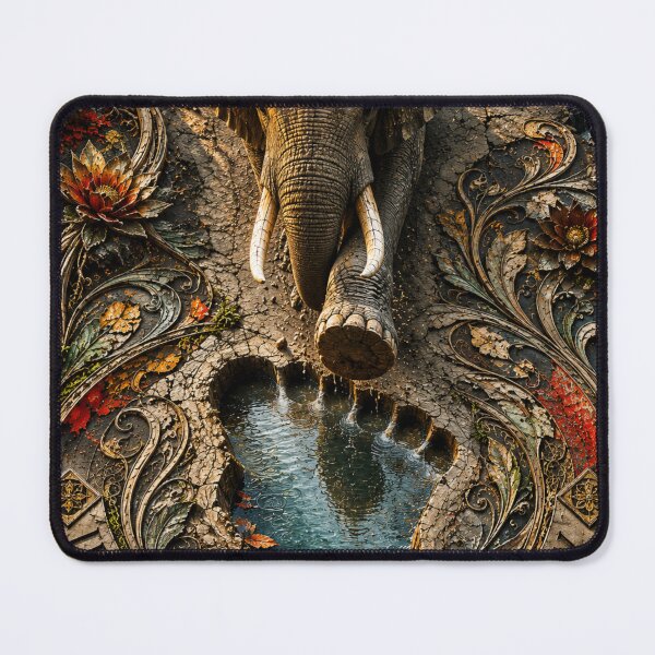 Item preview, Sovereign Operator Impact Becomes Legacy Elephant Stone Relief Office Wall Art designed and sold by SavannaStrikes.