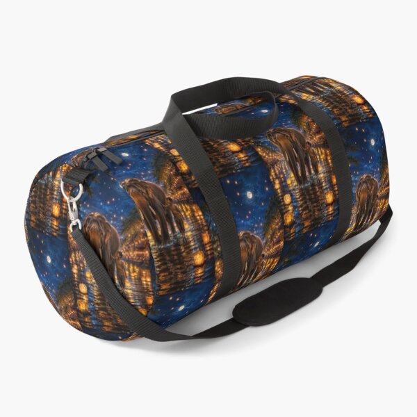 Item preview, The Elephant and the Lantern River Emotional Fantasy Art designed and sold by TaiwoDesigns.
