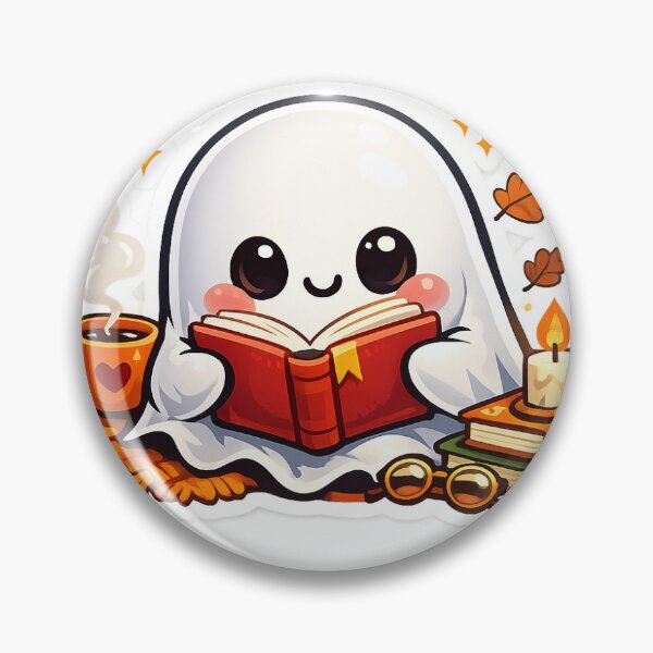 Item preview, Cute Ghost Reading Book | Cozy Book Lover Ghost designed and sold by canersulek.