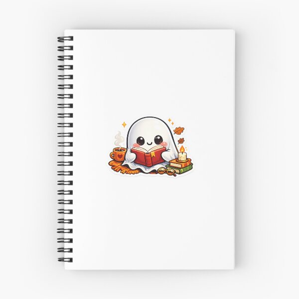 Item preview, Cute Ghost Reading Book | Cozy Book Lover Ghost designed and sold by canersulek.