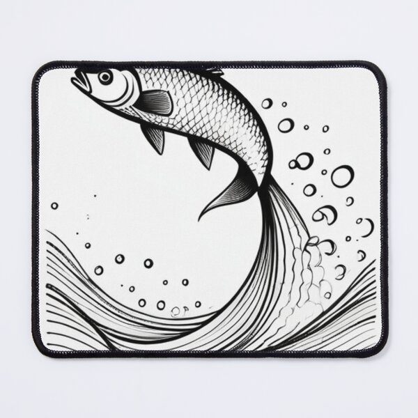 Item preview, Art - Fish Illustration, Streamlined Graphic Dynamism designed and sold by World-Pets.