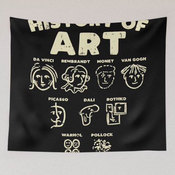 Item preview, History of Art Funny Famous Artists Meme Joke Painter Gift designed and sold by CherylCGarrison.