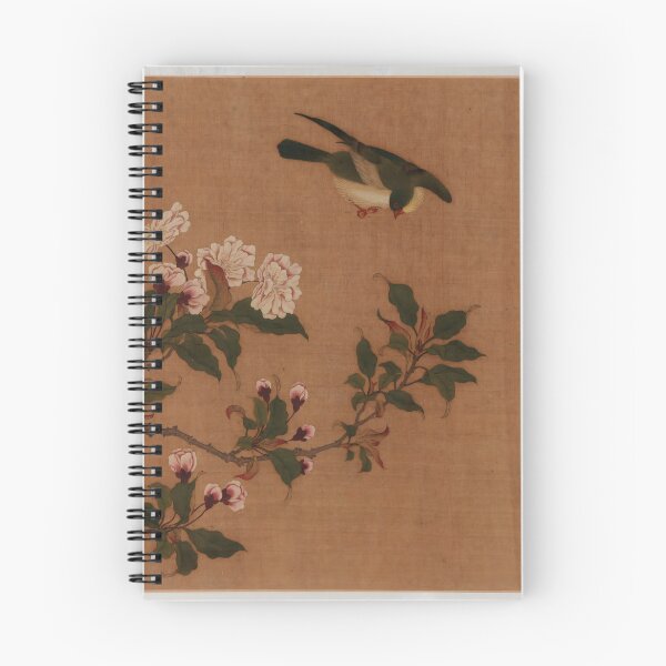 Item preview, A bird hovering blossoming branch designed and sold by Paper & Pine .