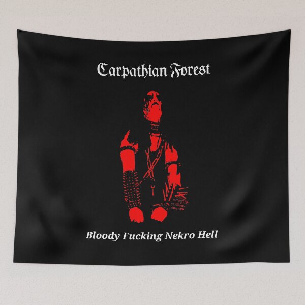 Item preview, Black Metal Red Silhouette Gothic Member Face designed and sold by nerdyygraphic.