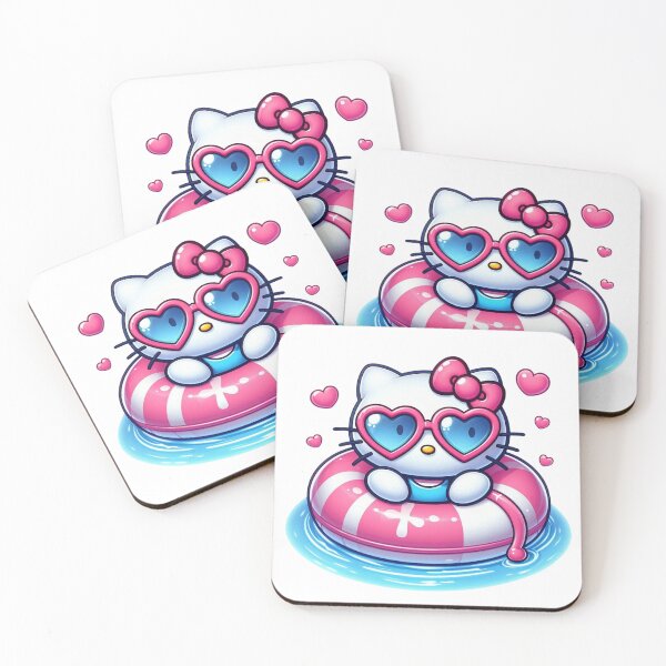 Item preview, Hello Kitty Pool Day Swim Ring Summer Aesthetic Kawaii designed and sold by rfd2.