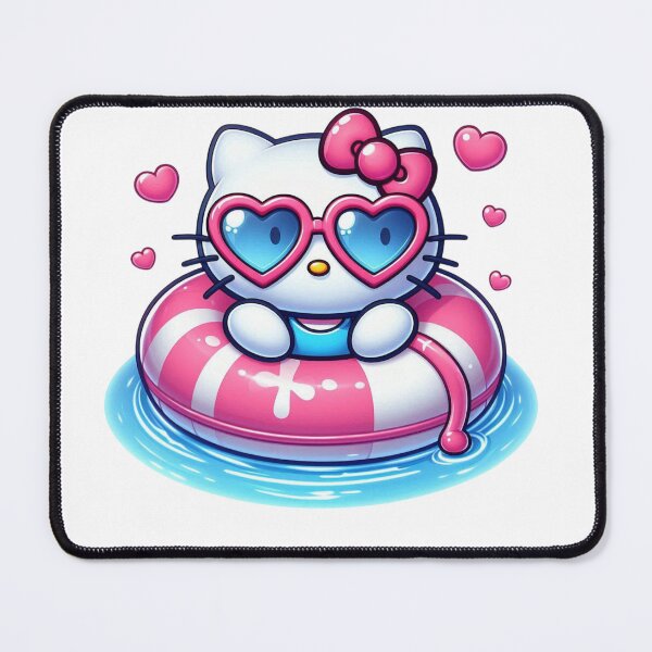 Item preview, Hello Kitty Pool Day Swim Ring Summer Aesthetic Kawaii designed and sold by rfd2.