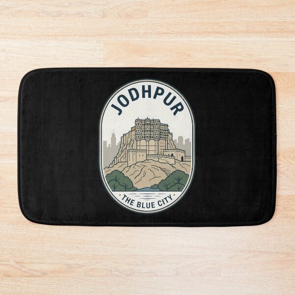Item preview, Jodhpur India Mehrangarh Fort Vintage Travel Emblem designed and sold by k3rstman1.