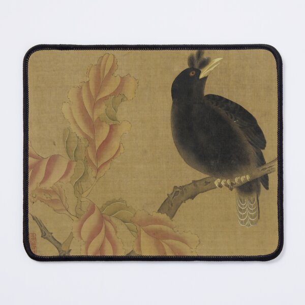 Item preview, a black bird on autumn branch  designed and sold by Paper & Pine .