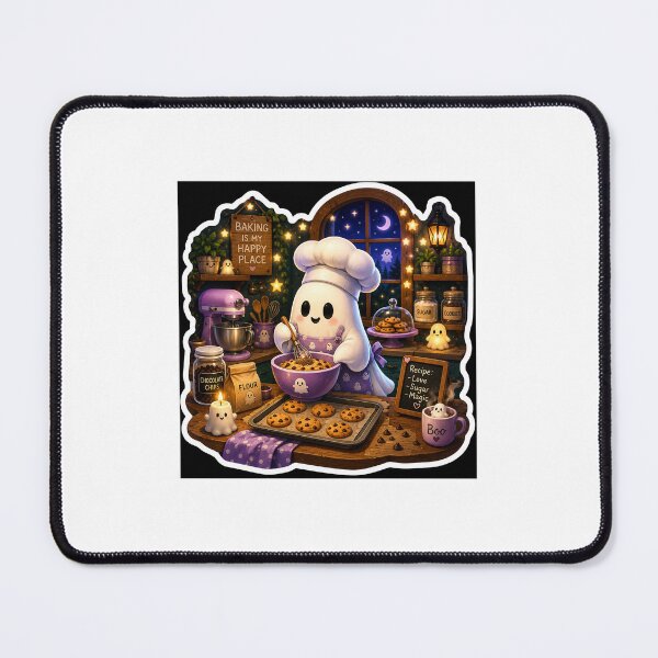 Item preview, Cute Ghost Baker | Cozy Cookie Baking Ghost designed and sold by canersulek.