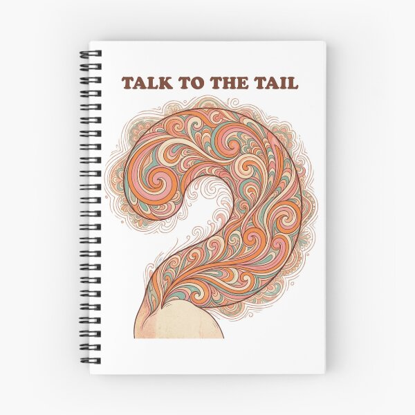 Item preview, Talk To The Tail – Retro Psychedelic Cat designed and sold by RunningWhiskers.