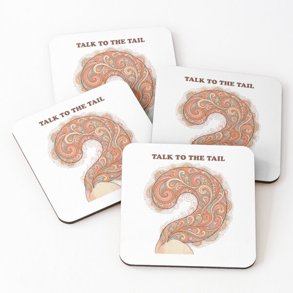 Item preview, Talk To The Tail – Retro Psychedelic Cat designed and sold by RunningWhiskers.