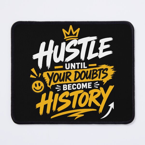 Item preview, Hustle Until Your Doubts Become History – Bold Street Style Motivation for Entrepreneurs, Dream Chasers & Success Mindset designed and sold by Huddy-clothes.