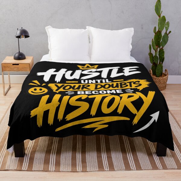 Item preview, Hustle Until Your Doubts Become History – Bold Street Style Motivation for Entrepreneurs, Dream Chasers & Success Mindset designed and sold by Huddy-clothes.