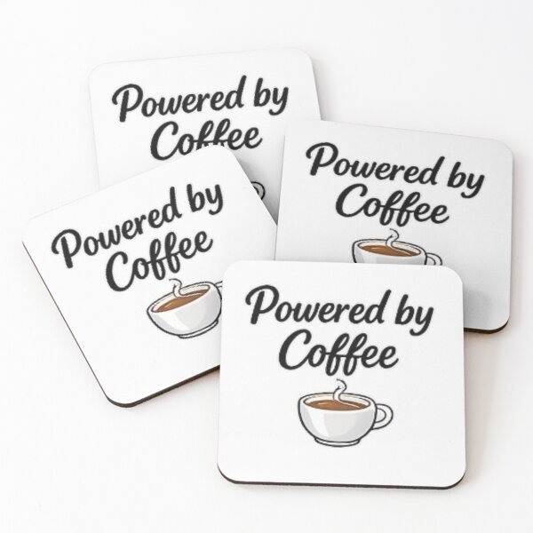 Item preview, Powered by Coffee – Funny Design for Coffee Lovers designed and sold by ser-Ile.