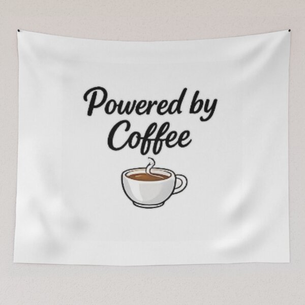 Item preview, Powered by Coffee – Funny Design for Coffee Lovers designed and sold by ser-Ile.
