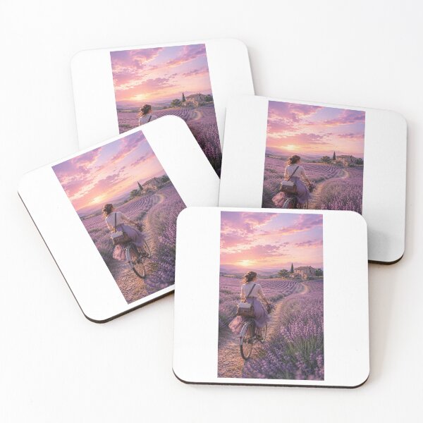 Item preview, Lavender Field Messenger Romantic Countryside Art designed and sold by TaiwoDesigns.