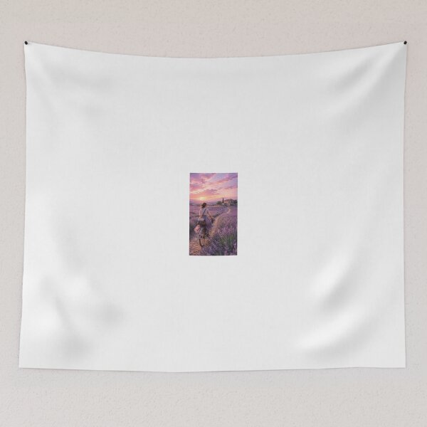 Item preview, Lavender Field Messenger Romantic Countryside Art designed and sold by TaiwoDesigns.