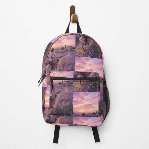 Item preview, Lavender Field Messenger Romantic Countryside Art designed and sold by TaiwoDesigns.