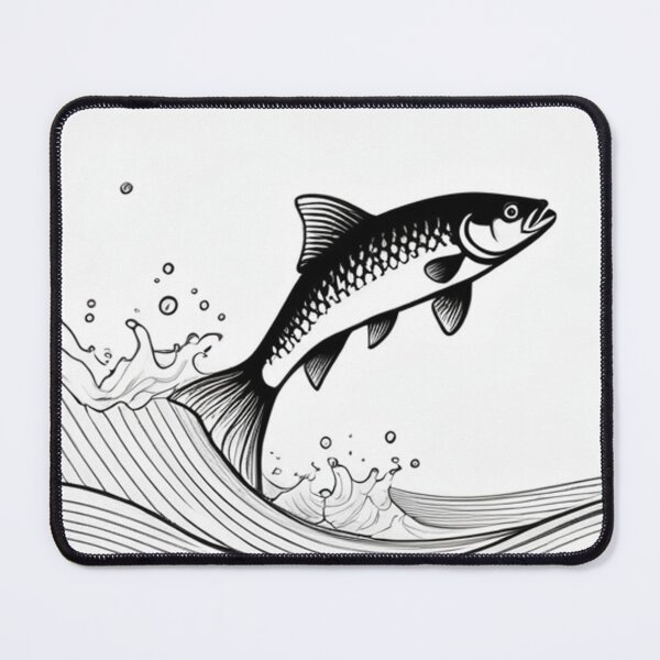 Item preview, Art - Fish Illustration, Style Inspired by Japanese Prints designed and sold by World-Pets.
