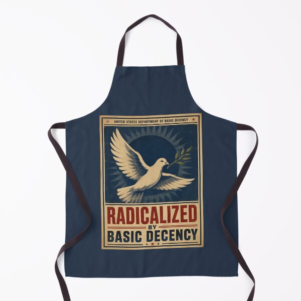 Item preview, Radicalized By Basic Decency Dove | Vintage WPA Style Protest Poster designed and sold by ValentinaHramov.