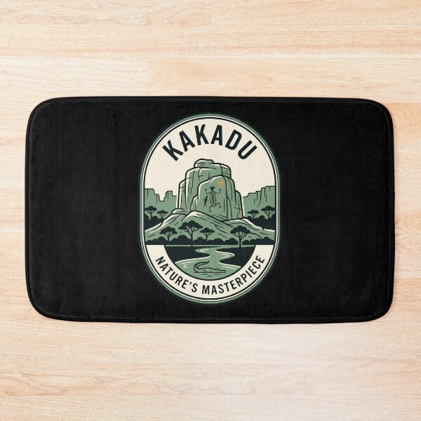Item preview, Kakadu Australia Crocodile Rock Art Vintage Travel Emblem designed and sold by k3rstman1.