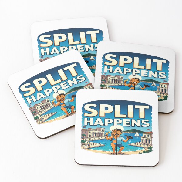 Item preview, Split Happens – Funny Croatia Vacation T-Shirt Design | Travel Humor Graphic | Beach Holiday SVG PNG | Print-on-Demand Bundle designed and sold by Sushikidsntoddlers.