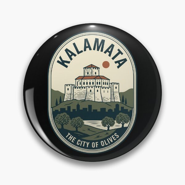 Item preview, Kalamata Greece City of Olives Vintage Travel Emblem designed and sold by k3rstman1.