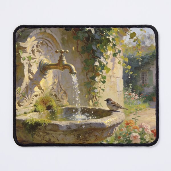 Item preview, Secret Garden Fountain - Antique Stone Water Feature designed and sold by BlareBlare.