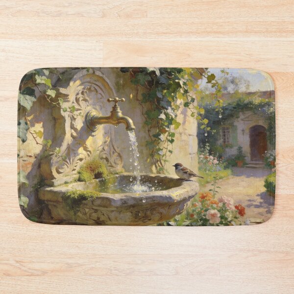 Item preview, Secret Garden Fountain - Antique Stone Water Feature designed and sold by BlareBlare.