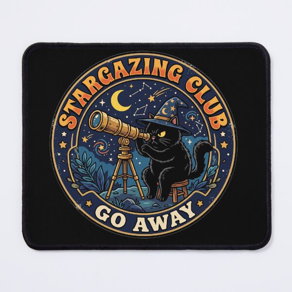 Item preview, Cat Mom Retro Astrology Stargazing Club designed and sold by Oommen Studio .