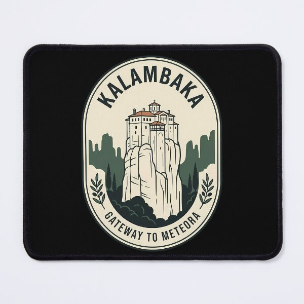 Item preview, Kalambaka Meteora Greece Vintage Travel Emblem designed and sold by k3rstman1.