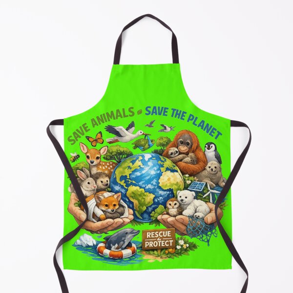Item preview, Save Animals, Save the Planet, Rescue&Protect designed and sold by V8Green.