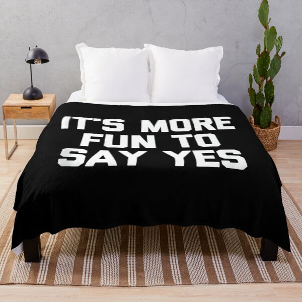 Item preview, It's More Fun To Say Yes - Funny Saying Sarcastic Novelty designed and sold by CherylCGarrison.