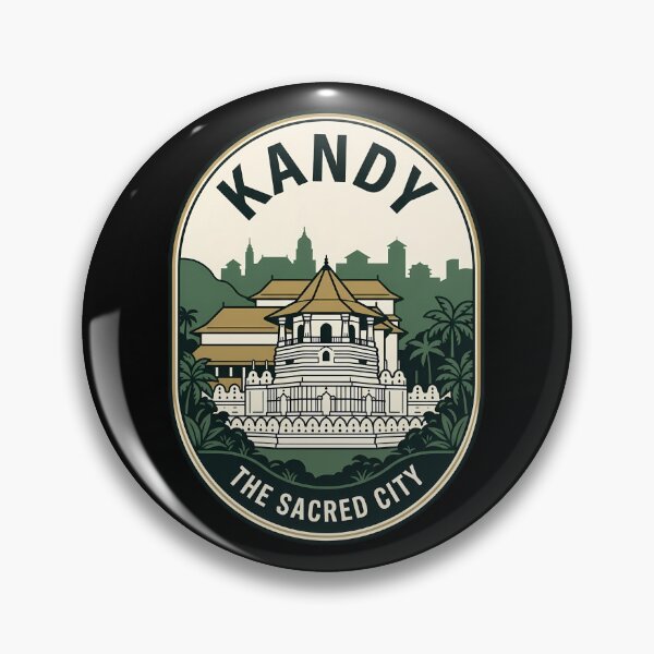 Item preview, Kandy Sri Lanka Sacred City Vintage Travel Emblem designed and sold by k3rstman1.