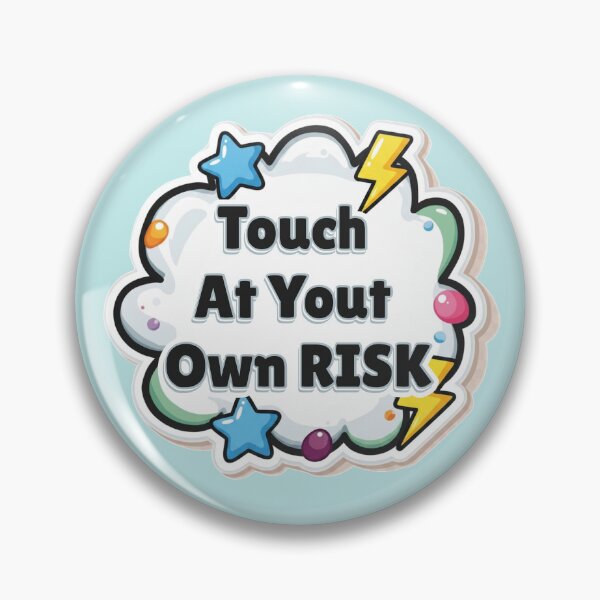 Item preview, Cute Kawaii Touch At Your Own Risk Funny Cloud Sticker designed and sold by Biedroneczka.