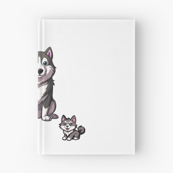 Item preview, Cute Siberian Husky and Puppies Cartoon Dog Lover designed and sold by EHdesignShop.
