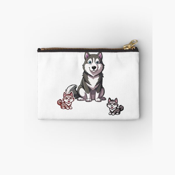Item preview, Cute Siberian Husky and Puppies Cartoon Dog Lover designed and sold by EHdesignShop.