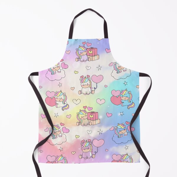 Item preview, Happy Unicorn and Hearts Pattern designed and sold by TeeGeeTees.