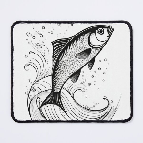 Artikelvorschau, Kunst – Stilisierter Fisch, stromlinienförmige Illustration entworfen und verkauft von World-Pets.