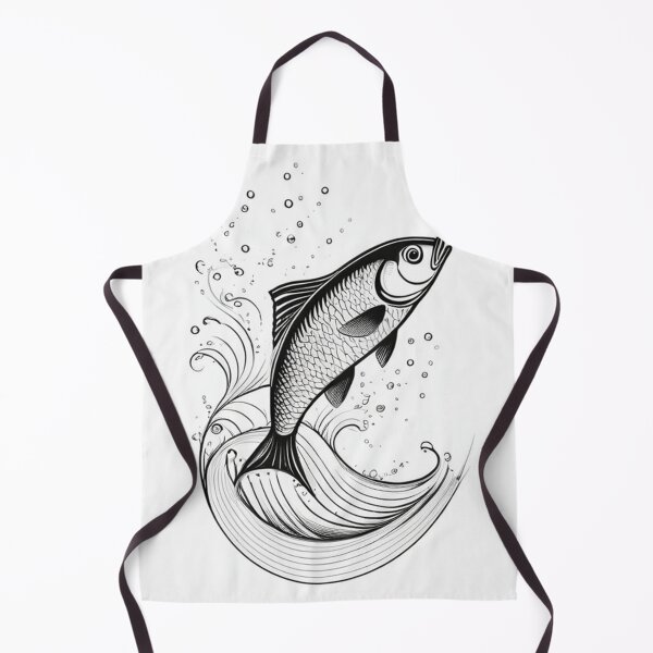 Item preview, Art - Stylized Fish, Streamlined Line Illustration designed and sold by World-Pets.